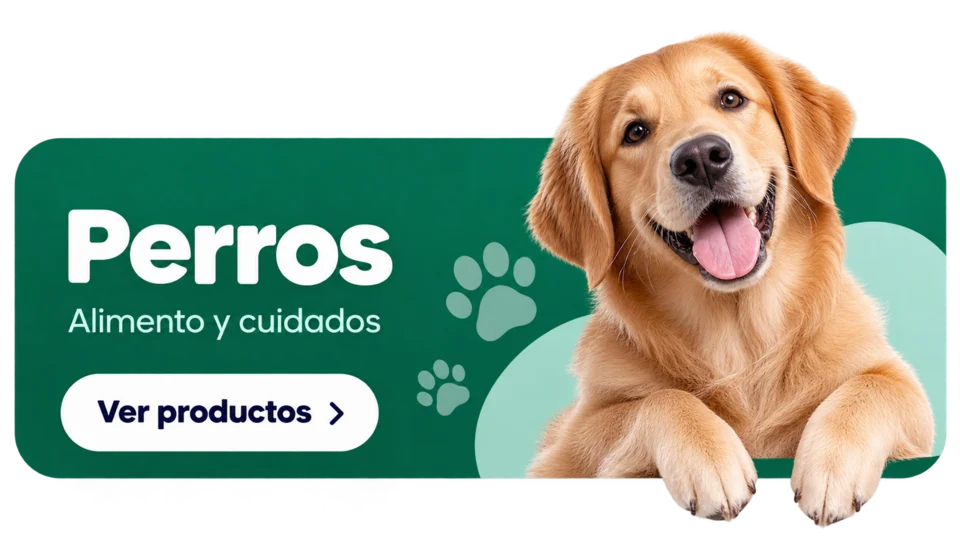 Perros. Alimento y cuidados. Ver productos.