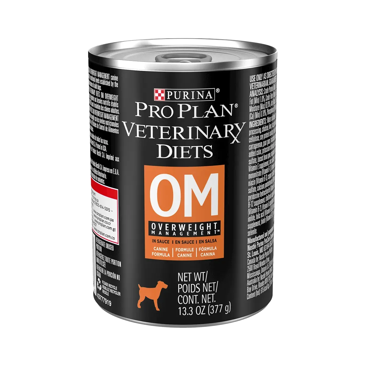Pro Plan Veterinary Diets Lata Perro OM Obesidad
